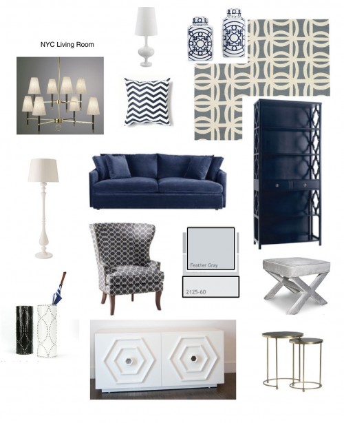 a design inspiration board helps you put rooms together