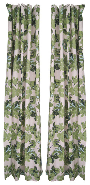 Peter Dunham Fig Leaf Drape Panel - Contemporary - Curtains - by Shoppe ...