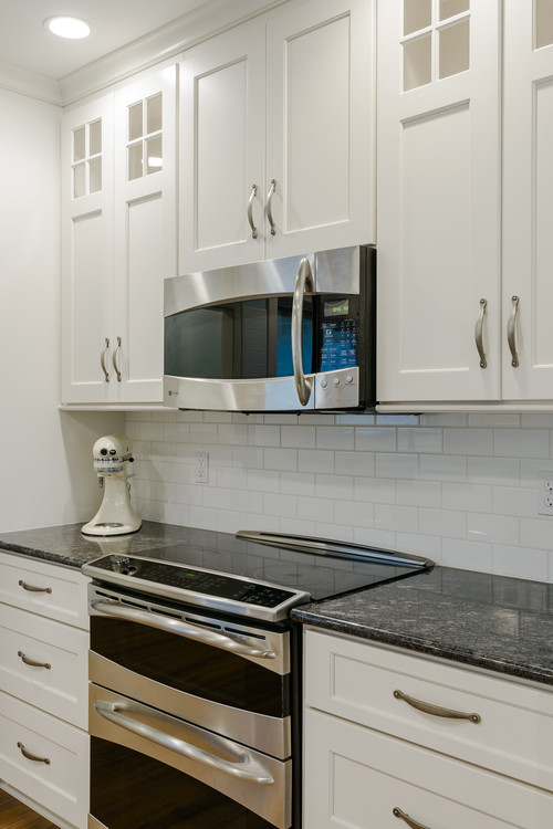 Steel Grey Granite, White Kitchen Cabinets With Steel Gray Granite
