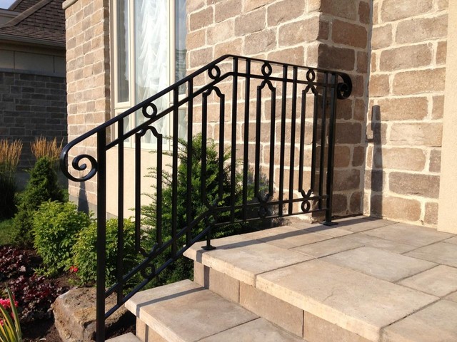 Exterior: Metal Railing - Traditional - Porch - other metro - by ...