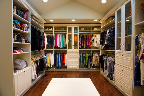 organizing a closet typically requires adding shelving, baskets & more