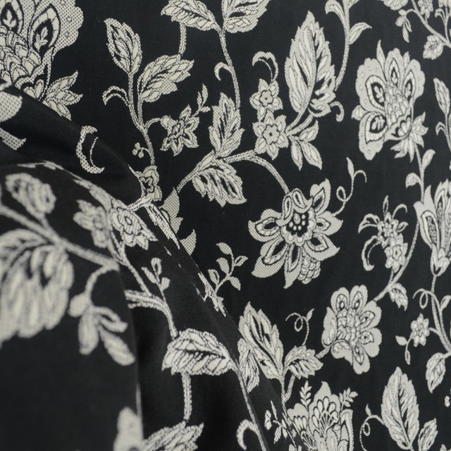 Waverly Cottage Vine Blackbird Floral Upholstery Fabric - Traditional ...