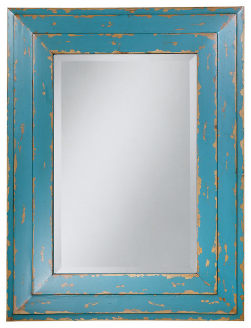 Creative Co-Op Distressed Wood Mirror - Contemporary - Mirrors - by ...