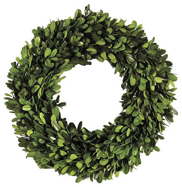 Preserved Boxwood Mini Wreath - Traditional - Wreaths And Garlands - by ...