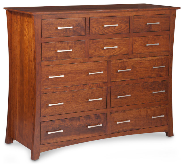 Loft 12-Drawer Bureau - Modern - Dressers - dallas - by Woodbine Furniture
