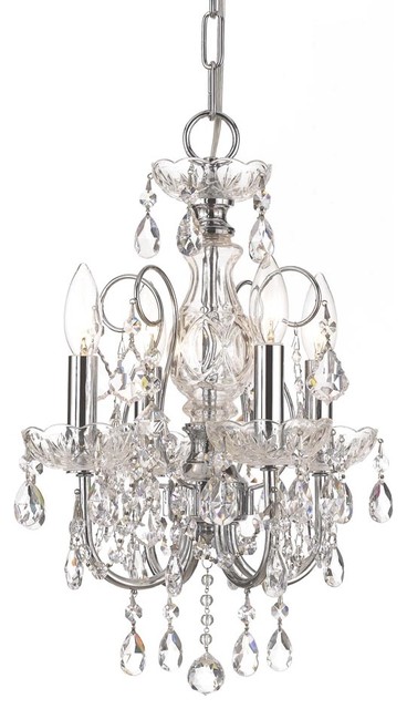 3224-CH-CL-SAQ Solid Brass Crystal Chandelier Accented with Swarovski ...