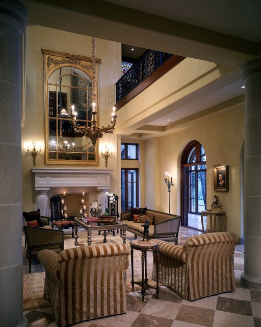 Barton Creek Italian Villa Living Room - Mediterranean - austin - by ...