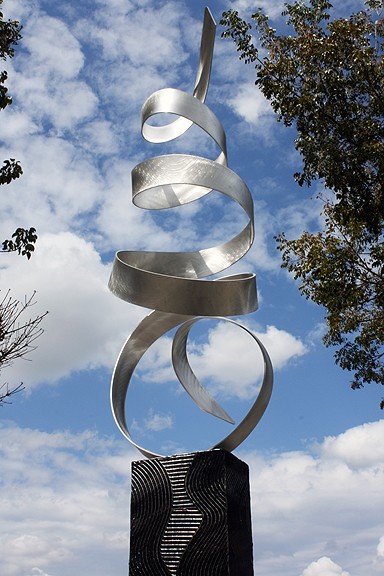 Breeze / Metal Abstract Art - Contemporary - Garden Statues And Yard ...