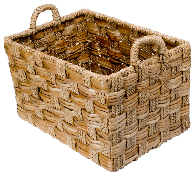 Braided Sea Grass Basket, Large - Beach Style - Baskets - other metro ...