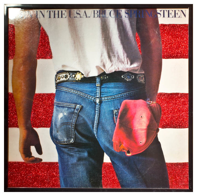 Glittered Vintage Bruce Springsteen ‘Born in the USA’ Album Cover ...