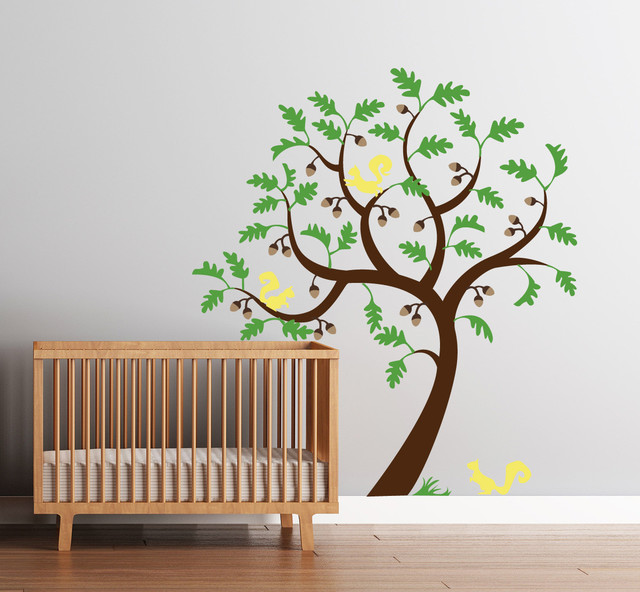 Old Oak Tree Decal - Contemporary - Wall Decals - by Cherry Walls
