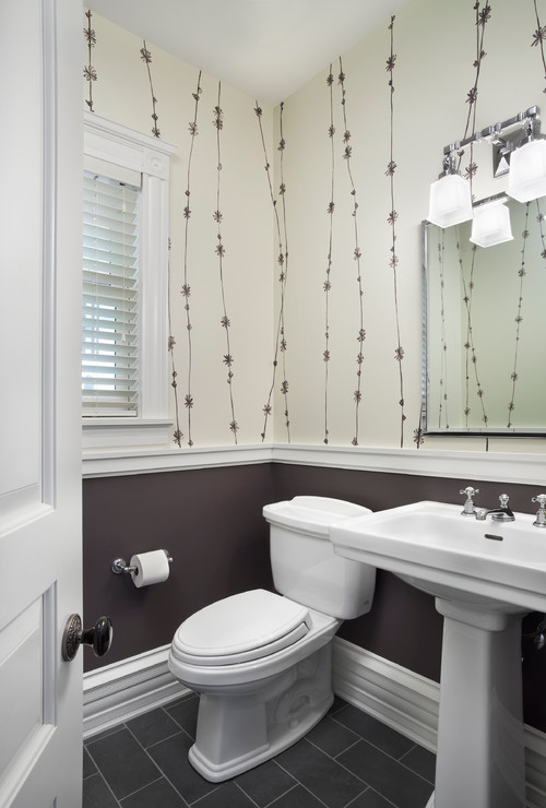Unique Bathroom Wall Design Ideas, Bathroom Chair Rail Tile Ideas