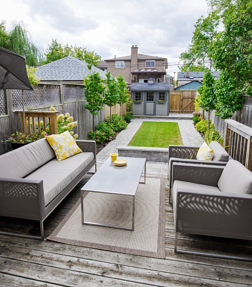 The Toronto house backyard idea known as the affecting spaces layout