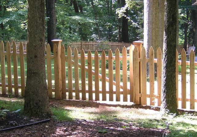 4' Spruce Milled Picket - Contemporary - Home Fencing And Gates ...