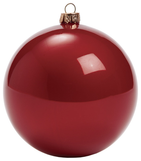 Matte Red Ornament Ball - Set of 4 - Rustic - Christmas Ornaments ...