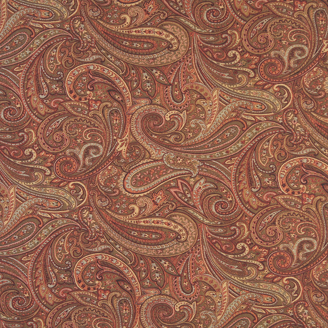 F326 Traditional Paisley Upholstery Fabric - Traditional - Upholstery ...