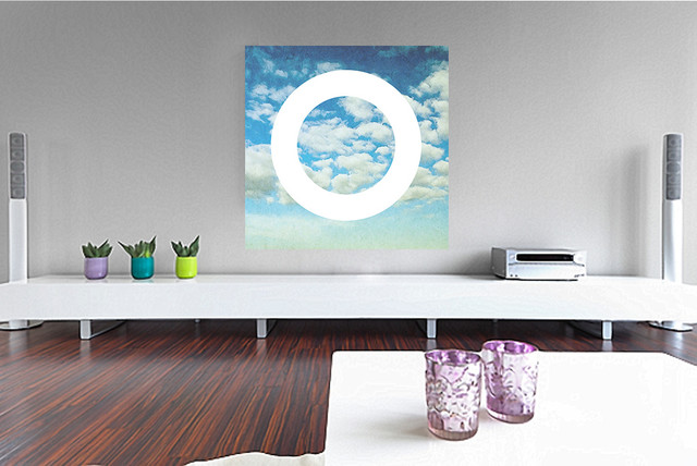 'Circle Sky I' Canvas Art Print, 40x40 or Pick Your Size - Transitional ...