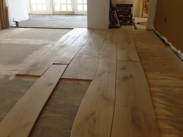 Bolefloor Curved Plank Flooring Installation & Finishing - Contemporary