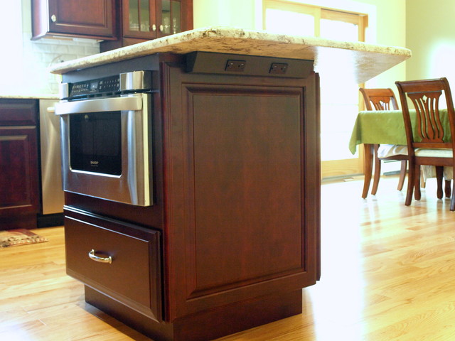 Drawer microwave in island - Traditional - Kitchen - newark - by