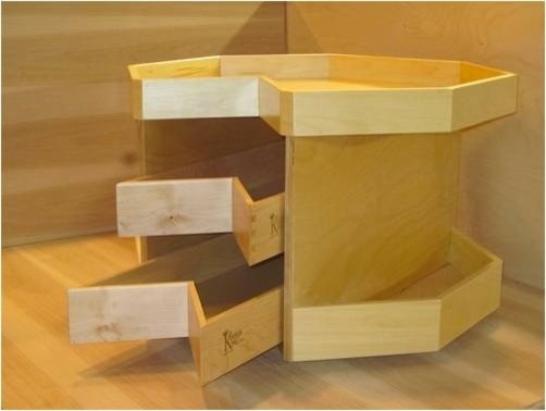 Glide Around Lazy Susan - Shelves and Drawers in your corner space ...