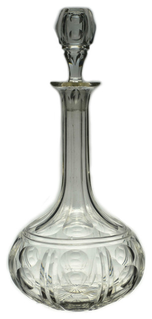 Consigned Port or Sherry Cut Glass Decanter, Antique English, 19th ...