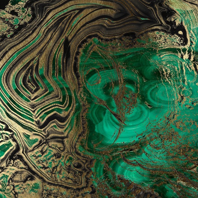 Abstract 'Malachite' Art - Eclectic - Artwork - other metro - by Jordan ...