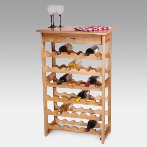 Detroit 36-Bottle Floor Standing Wine Rack - Traditional - Wine Racks ...