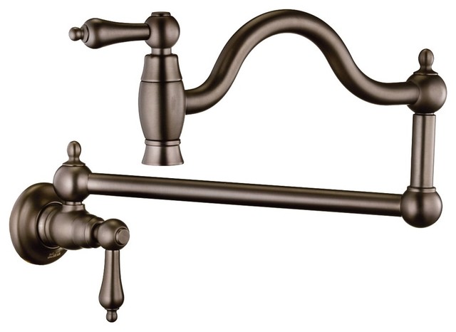 Belle Foret-N180 01 ORB Pot Filler Kitchen Faucet in Oil Rubbed Bronze ...