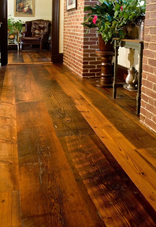 rustic wood flooring