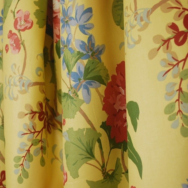 Waverly Bliss Lemon Drop Red Yellow Floral Fabric By The Yard ...