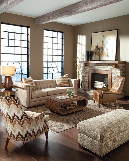 Living room scenes - Rustic - Sofas - charlotte - by Huntington House ...