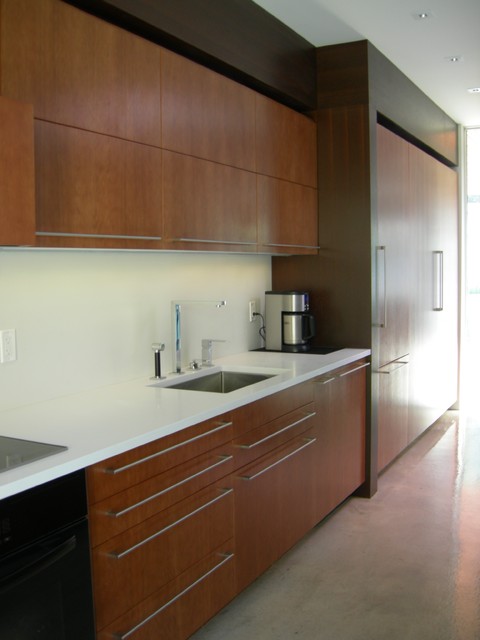 Figured Cherry and Wenge - Contemporary - Kitchen - toronto - by Kevin ...