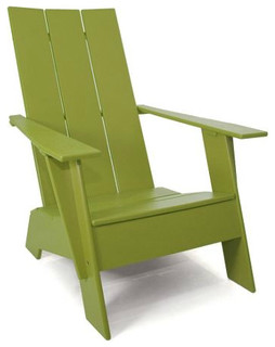 faux wood adirondack style chair
