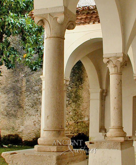 Limestone Columns - Mediterranean - Columns And Capitals - other metro ...