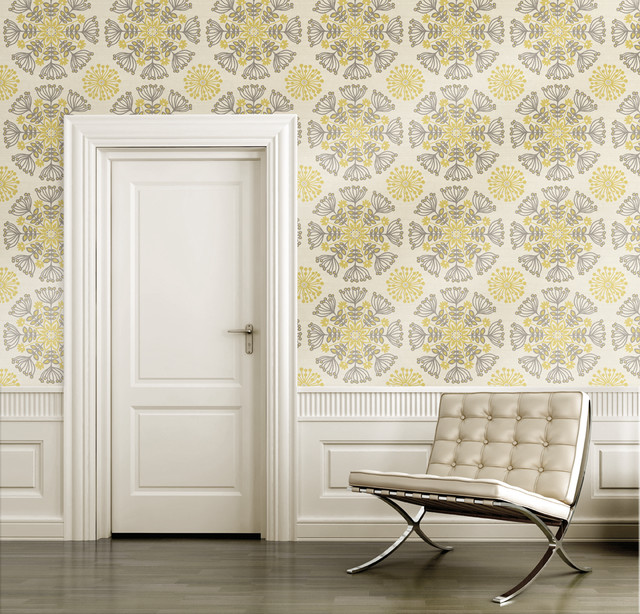 Swedish Floral - Contemporary - Wallpaper - toronto - by Blue Mountain ...